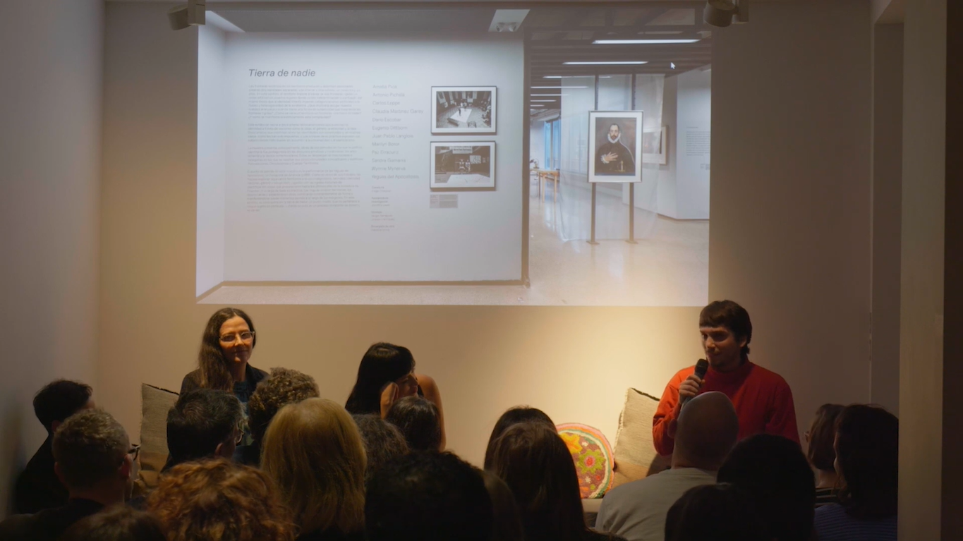 Diego Chocano, Amalia Pica y Wynnie Mynerva en Delfina Foundation